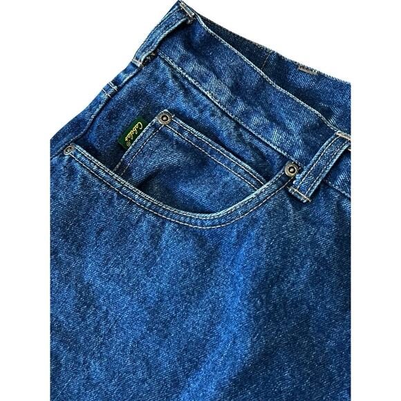 Cabelas Flannel Lined Jeans Mens 40x26 Short Work Outdoor Heavy Duty - Picture 3 of 7